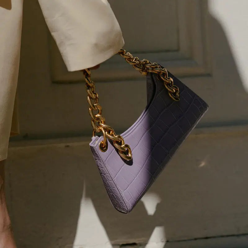 2020 Vintage Crocodile Pattern Chain Bag (Shoulder)
