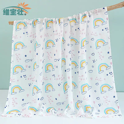 Double Layer Cotton Muslin Baby Swaddle Blanket