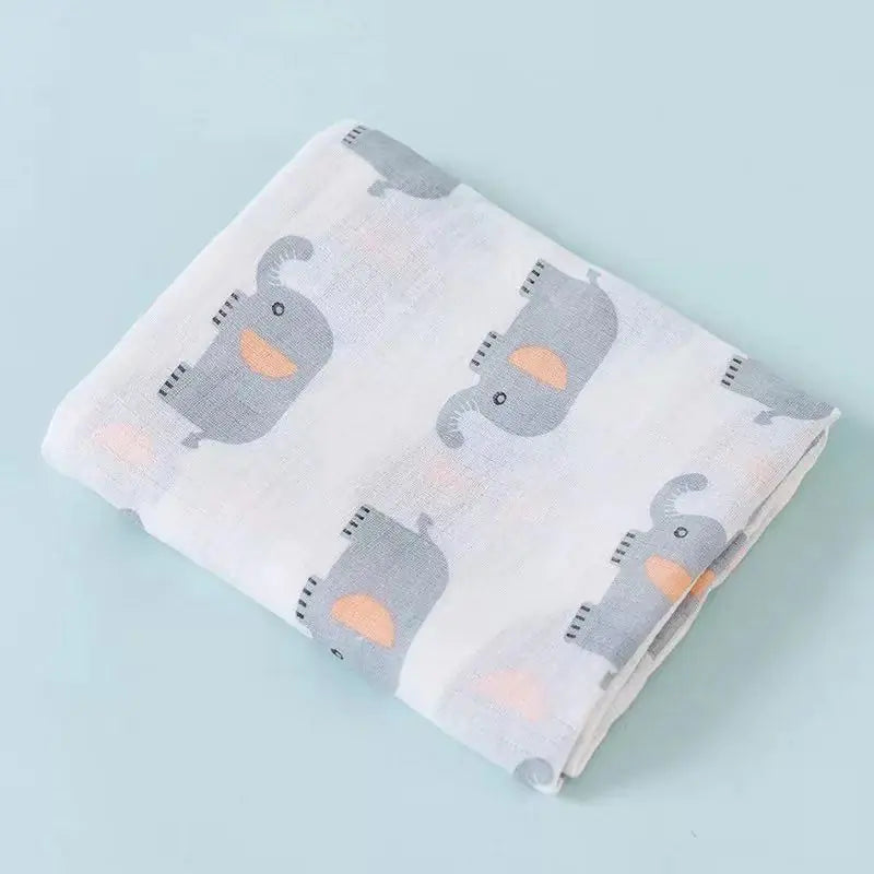 Double Layer Cotton Muslin Baby Swaddle Blanket