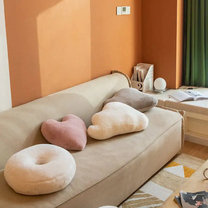 Girls Heart Soft Decorative Pillow for Bedside Window