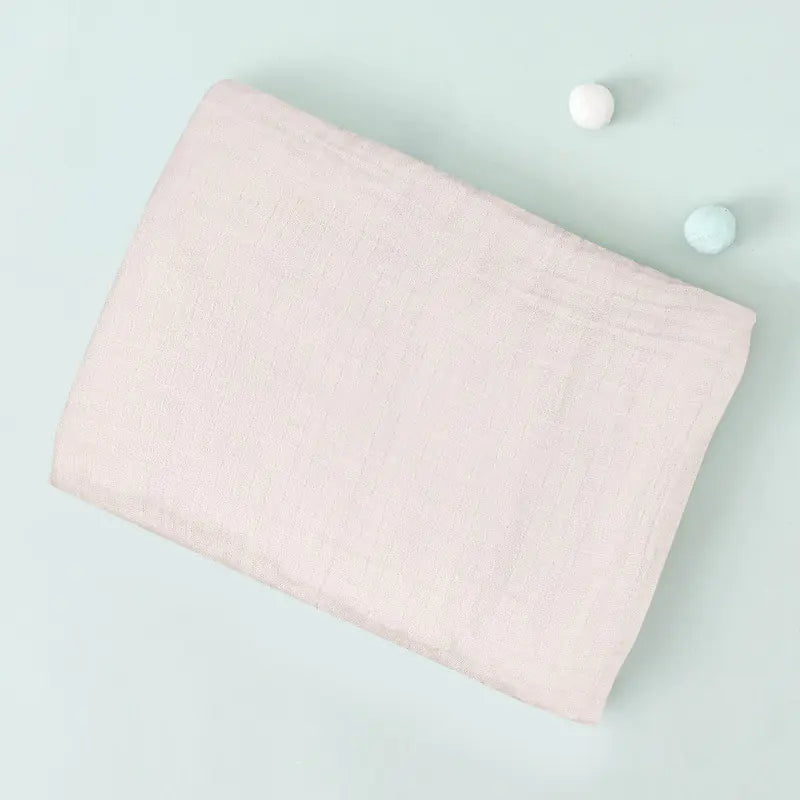 Double Layer Cotton Muslin Baby Swaddle Blanket