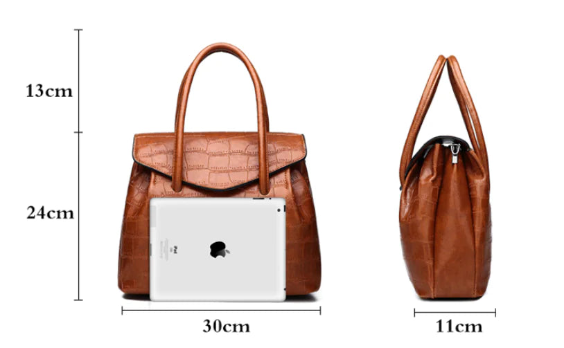 Fashionable Women's Crocodile Pattern Shell Bag