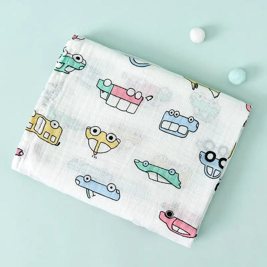 Double Layer Cotton Muslin Baby Swaddle Blanket