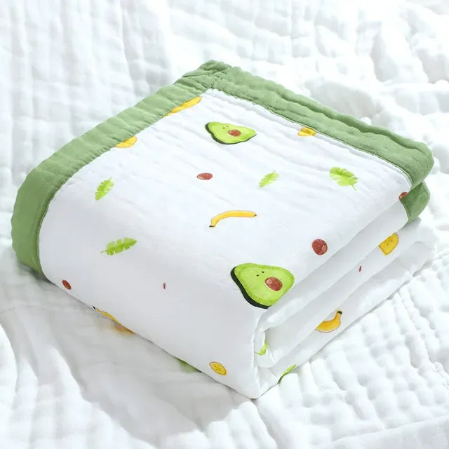 100% Cotton 6-Layer Unicorn Baby Swaddle Blanket