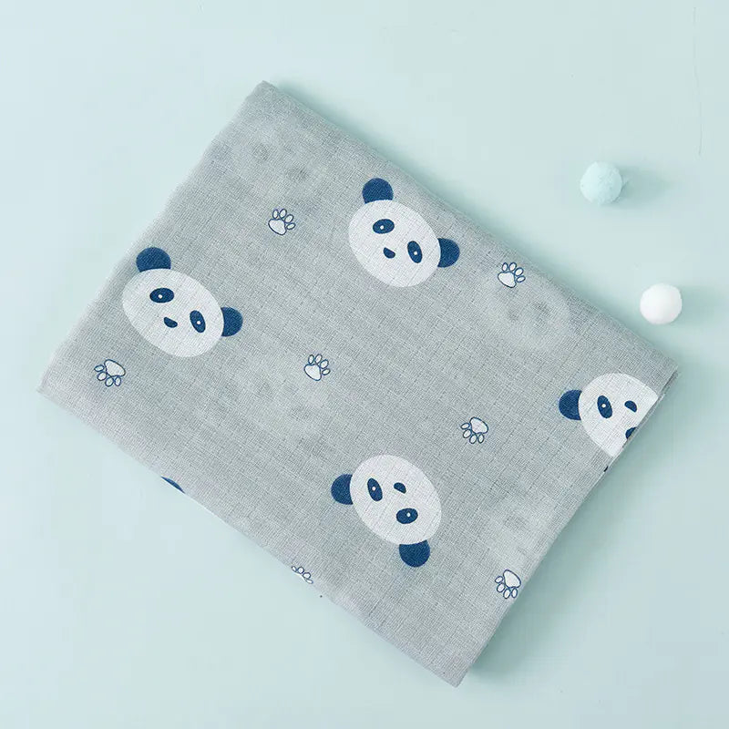 Double Layer Cotton Muslin Baby Swaddle Blanket