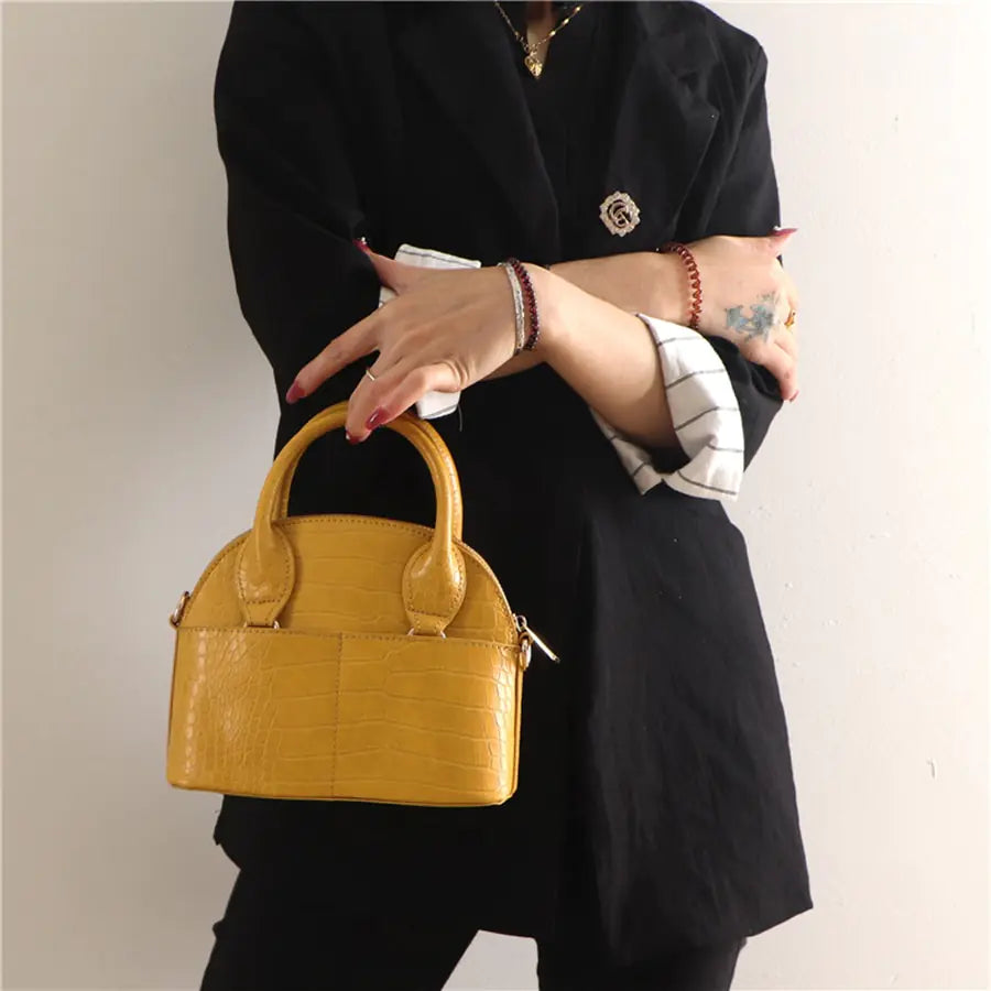 New Trendy Crocodile Pattern Handbag and Shoulder Bag