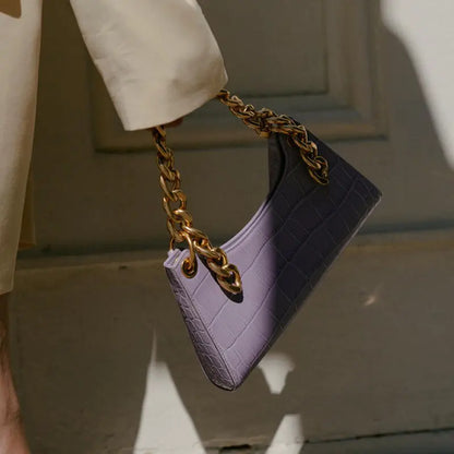 2020 Vintage Crocodile Pattern Chain Bag (Shoulder)