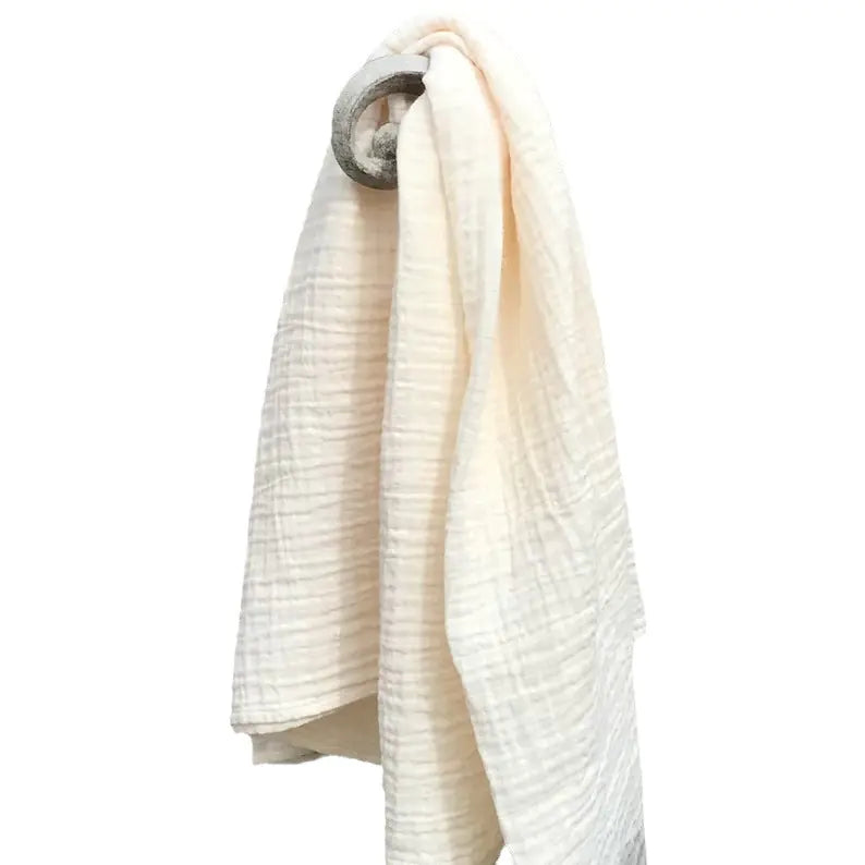 Etsy Embroidered Baby Swaddle Blanket - Muslin Fabric