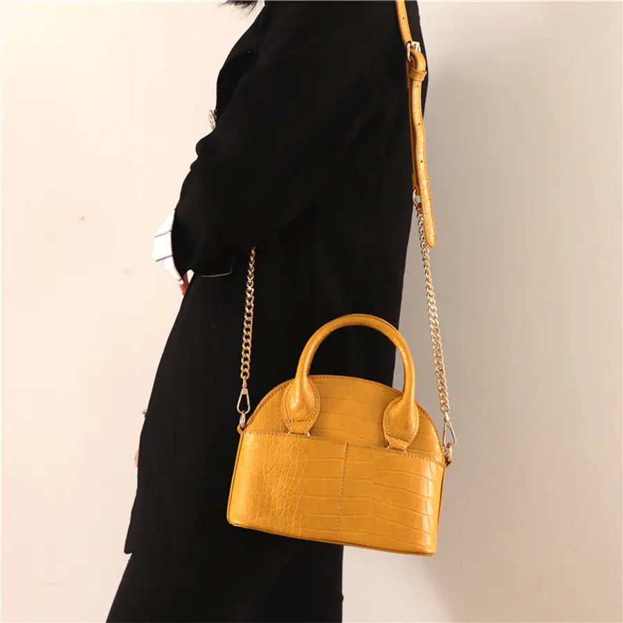 New Trendy Crocodile Pattern Handbag and Shoulder Bag