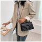 Fashionable Crocodile Pattern Chain Shoulder Bag for Women