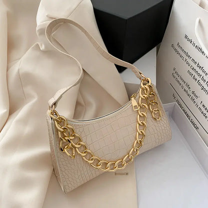 Fashionable Crocodile Pattern Shoulder Bag for Women