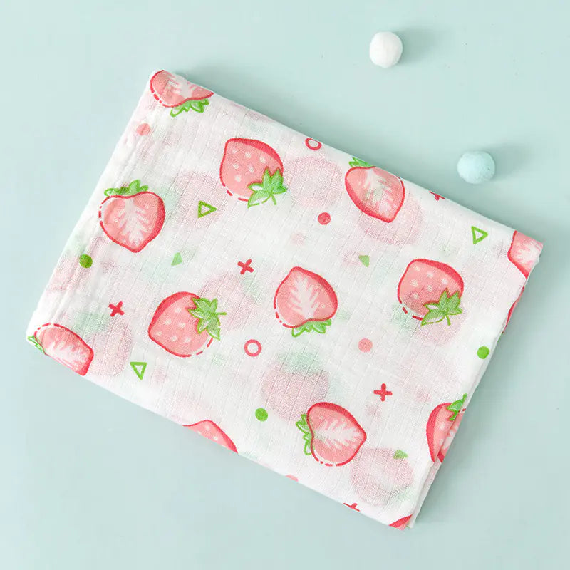 Double Layer Cotton Muslin Baby Swaddle Blanket