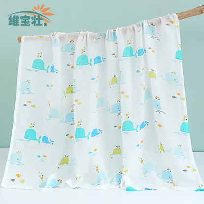 Double Layer Cotton Muslin Baby Swaddle Blanket