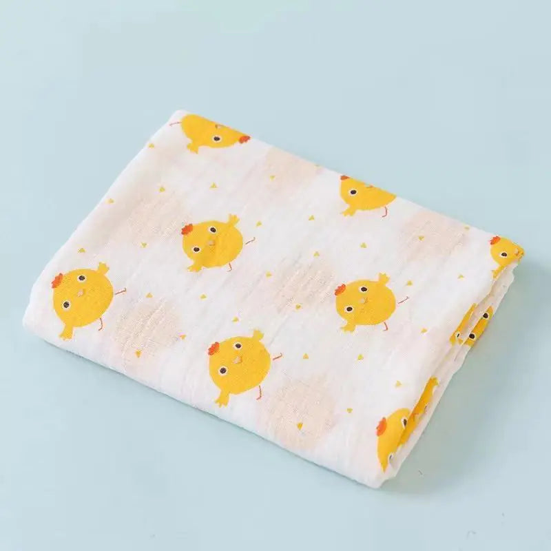 Double Layer Cotton Muslin Baby Swaddle Blanket