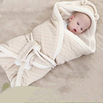 Thick Cotton Baby Swaddle Blanket for Newborns
