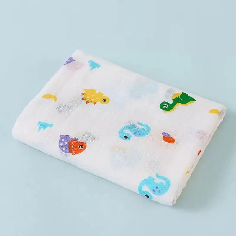 Double Layer Cotton Muslin Baby Swaddle Blanket