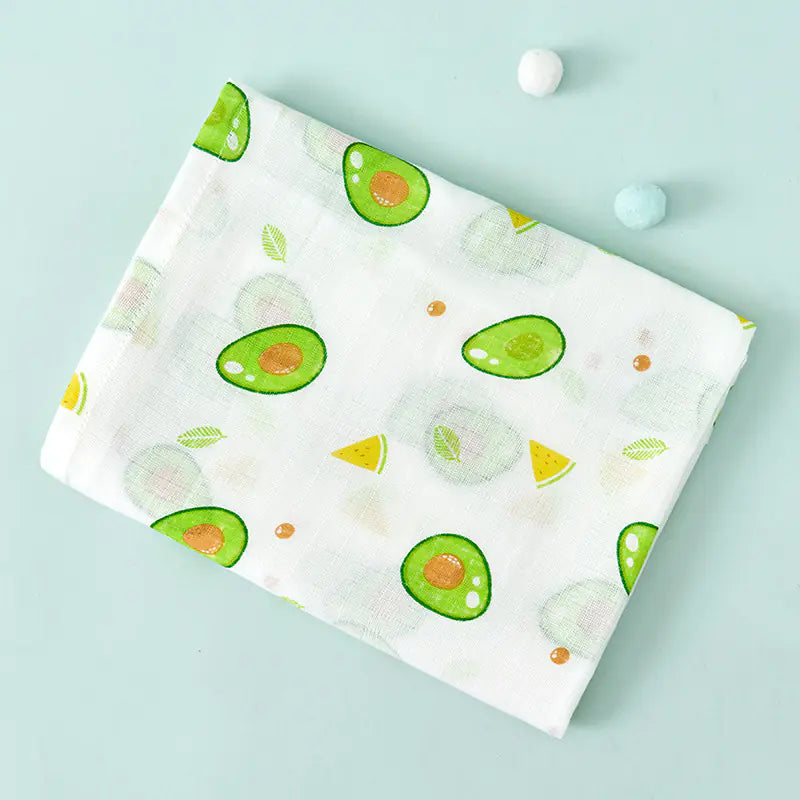 Double Layer Cotton Muslin Baby Swaddle Blanket