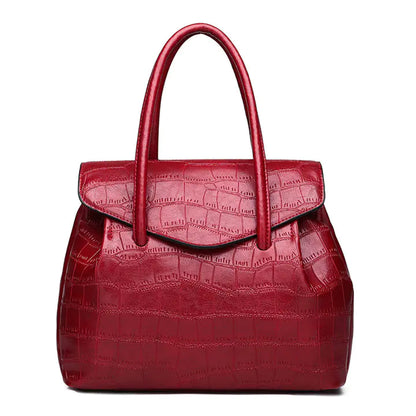 Fashionable Women's Crocodile Pattern Shell Bag
