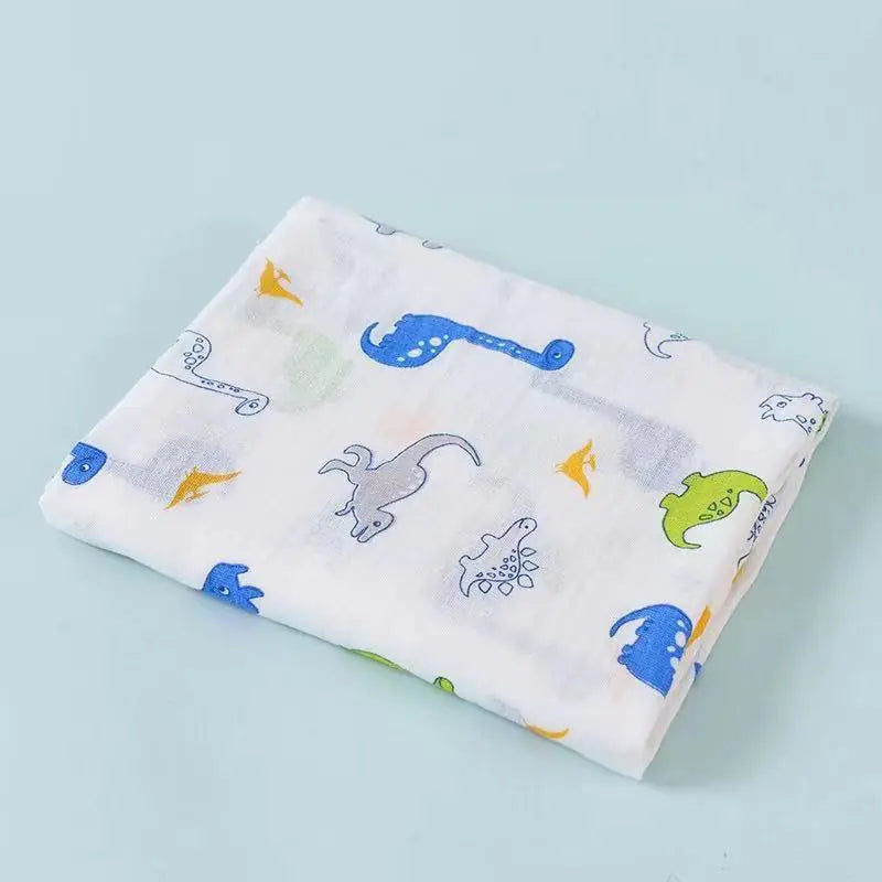 Double Layer Cotton Muslin Baby Swaddle Blanket